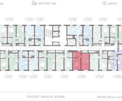 1-к. квартира, 35,2 м², 3/23 эт. - 2