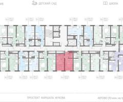 1-к. квартира, 35,7 м², 8/23 эт. - 2