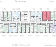 1-к. квартира, 36,1 м², 7/23 эт. - 2