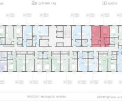 1-к. квартира, 36 м², 2/23 эт. - 2