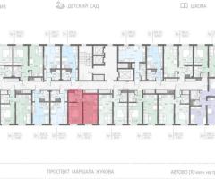 1-к. квартира, 35,7 м², 7/23 эт. - 2