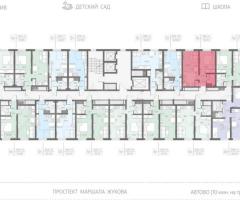 1-к. квартира, 36,1 м², 10/23 эт. - 2