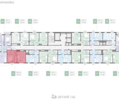 1-к. квартира, 32,3 м², 13/16 эт. - 2