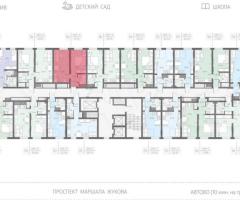 1-к. квартира, 35,7 м², 12/23 эт. - 2