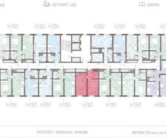 1-к. квартира, 35,2 м², 6/23 эт. - 2