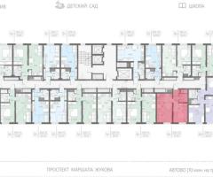 1-к. квартира, 37,6 м², 12/23 эт. - 2