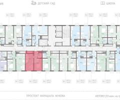 1-к. квартира, 34,7 м², 7/23 эт. - 2