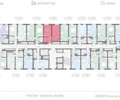 1-к. квартира, 35,7 м², 7/23 эт. - 2
