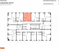 1-к. квартира, 33,3 м², 2/12 эт. - 2