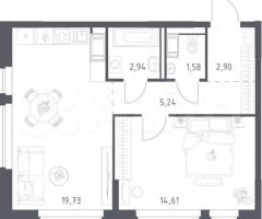 1-к. квартира, 47 м², 10/11 эт.