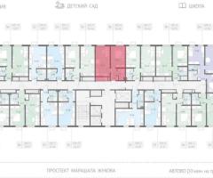 1-к. квартира, 34,5 м², 2/23 эт. - 2