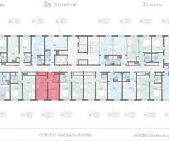 1-к. квартира, 34,7 м², 13/23 эт. - 2