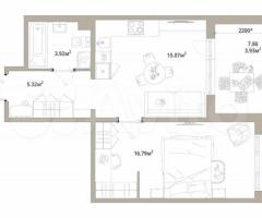 1-к. квартира, 45 м², 10/12 эт.