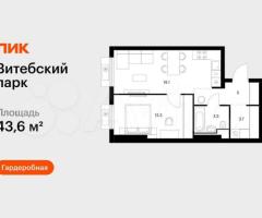 1-к. квартира, 43,6 м², 11/12 эт.
