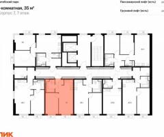 1-к. квартира, 35 м², 7/12 эт. - 2