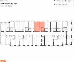 1-к. квартира, 39,3 м², 4/12 эт. - 2