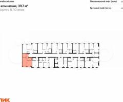 1-к. квартира, 39,7 м², 10/12 эт. - 2