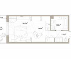 1-к. квартира, 28 м², 4/12 эт.