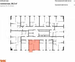 1-к. квартира, 38,2 м², 5/12 эт. - 2