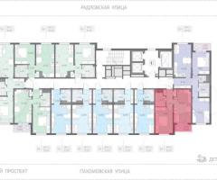 1-к. квартира, 35,5 м², 21/22 эт. - 2