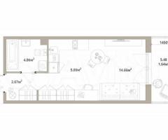 1-к. квартира, 28 м², 2/12 эт.