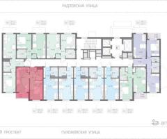 1-к. квартира, 35,2 м², 2/22 эт. - 2