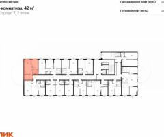 1-к. квартира, 42 м², 2/12 эт. - 2