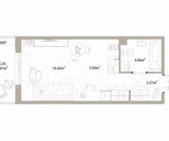 1-к. квартира, 28 м², 11/12 эт.