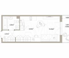 1-к. квартира, 28 м², 7/12 эт.