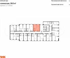 1-к. квартира, 39,5 м², 7/12 эт. - 2