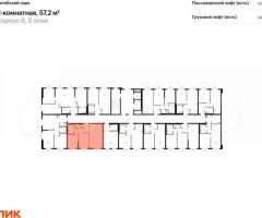 2-к. квартира, 57,2 м², 5/12 эт. - 2