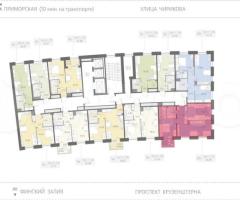 2-к. квартира, 56,9 м², 7/17 эт. - 2