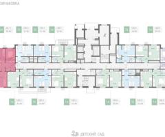 2-к. квартира, 49,6 м², 1/16 эт. - 2