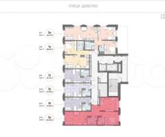 2-к. квартира, 64 м², 3/18 эт. - 2