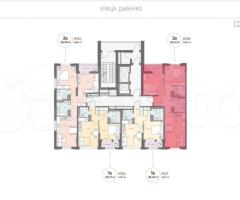 2-к. квартира, 60,6 м², 16/18 эт. - 2