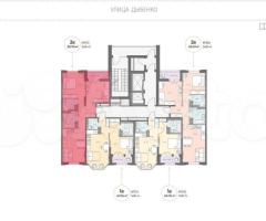 2-к. квартира, 58,9 м², 13/18 эт. - 2