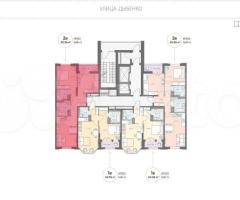 2-к. квартира, 58,9 м², 10/18 эт. - 2