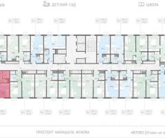 2-к. квартира, 47,2 м², 9/23 эт. - 2