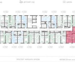 2-к. квартира, 48 м², 5/23 эт. - 2