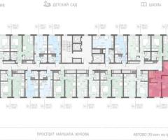 2-к. квартира, 48,6 м², 12/23 эт. - 2