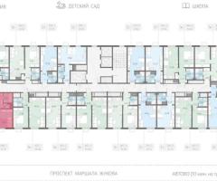 2-к. квартира, 47,2 м², 19/23 эт. - 2