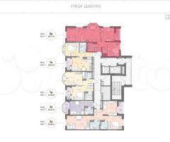 2-к. квартира, 63,8 м², 10/18 эт. - 2