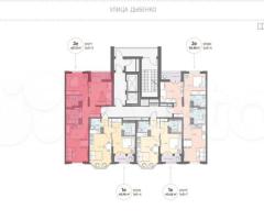 2-к. квартира, 60,1 м², 10/18 эт. - 2