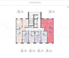 2-к. квартира, 63,5 м², 3/18 эт. - 2