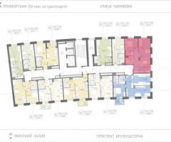 2-к. квартира, 53,7 м², 9/17 эт. - 2