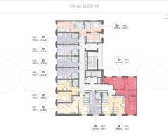 2-к. квартира, 60,7 м², 2/18 эт. - 2