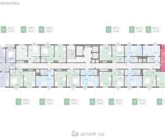 2-к. квартира, 49,7 м², 11/16 эт. - 2