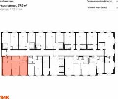 2-к. квартира, 57,9 м², 12/12 эт. - 2