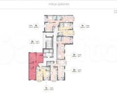 2-к. квартира, 59,2 м², 10/18 эт. - 2