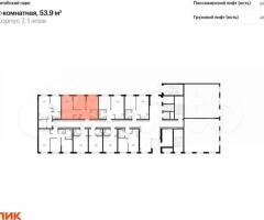 2-к. квартира, 53,9 м², 1/12 эт. - 2